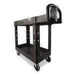 Rubbermaid RM Utility Cart 2-Shelf Black
