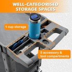 Heavy Duty 2-Tier Utility Cart with Wheels
