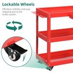 YITAHOME 3-Tier Rolling Tool Cart with Storage