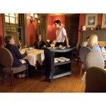 Rubbermaid Executive Utility Cart, 300 lb Capacity, Black