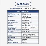 Handheld UV Index Meter - Solarmeter Model 6.5