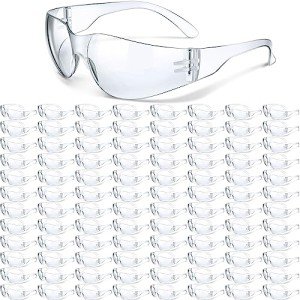 100 Pack Safety Glasses Eye Protection Goggles