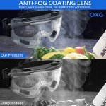 6 Pack ANSI Safety Goggles - Anti-Fog Protection