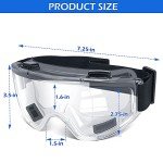 6 Pack ANSI Safety Goggles - Anti-Fog Protection