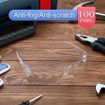 100 Pack Safety Glasses Eye Protection Goggles