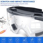 6 Pack ANSI Safety Goggles - Anti-Fog Protection