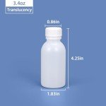 Plastic 3oz Storage Bottles with Sealed Caps (4 Pcs)