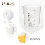 ULAB Stackable 500ml Plastic Beakers - 4 Pack