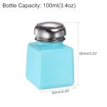 Blue 100ml Alcohol Dispenser Pump Bottle with Lid