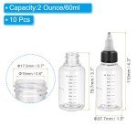 PATIKIL 60ml Empty Squeeze Bottles, 10 Pack