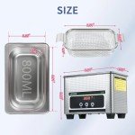 800ml Ultrasonic Cleaner with Timer for Jewelry