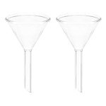 PATIKIL 45mm Borosilicate Glass Funnel Set