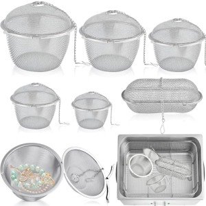Akamino 6-Piece Stainless Steel Ultrasonic Cleaner Baskets