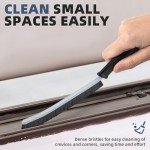 Hard Bristle Crevice Cleaning Brush for Home