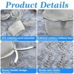 Akamino 6-Piece Stainless Steel Ultrasonic Cleaner Baskets