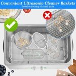 Akamino 6-Piece Stainless Steel Ultrasonic Cleaner Baskets