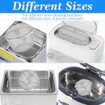 Akamino 6-Piece Stainless Steel Ultrasonic Cleaner Baskets
