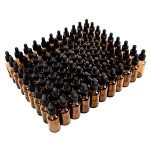 YoleShy 1oz Amber Glass Dropper Bottles - 99 Pack