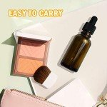 YoleShy 1oz Amber Glass Dropper Bottles - 99 Pack