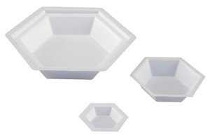 Hexagonal Anti-Static Weigh Boats, 6 mL, 500 Pack