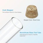 25ml Glass Test Tube Set with Stoppers - 20pcs