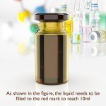 100 Pack 10ml Amber Glass Vials with Caps