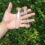 30ml Glass Vials with Cork Stopper - 12 Pack