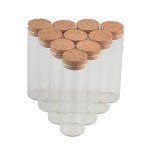 30ml Glass Vials with Cork Stopper - 12 Pack