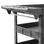 Heavy Duty 3-Tier Rolling Utility Service Cart