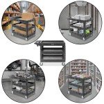 Heavy Duty 3-Tier Rolling Utility Service Cart