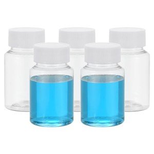 PATIKIL 5 Pack 80ml Round Reagent Bottles