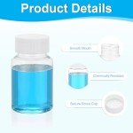 PATIKIL 5 Pack 80ml Round Reagent Bottles