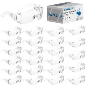 24 Pack Anti-Fog Safety Glasses for Eyeglasses
