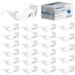 24 Pack Anti-Fog Safety Glasses for Eyeglasses