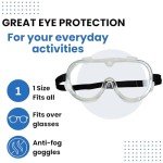 Genco Anti-Fog Safety Goggles for Adults and Kids