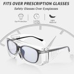 24 Pack Anti-Fog Safety Glasses for Eyeglasses