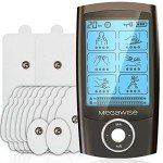 MegaWise Dual Channel EMS TENS Unit with Electrode Pads