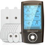MegaWise Dual Channel EMS TENS Unit with Electrode Pads