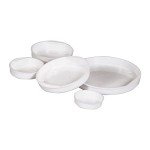 Aviditi White Plastic End Caps for Mailing Tubes