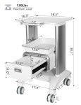 Mobile Ultrasound Cart with Silent Wheels and Tray
