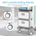 Mobile Medical Cart with Wheels and Drawers