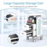 Mobile Medical Cart with Wheels and Drawers