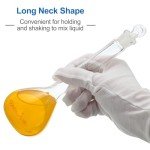 PATIKIL 100ml Borosilicate Glass Volumetric Flask Set