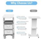 Mobile Medical Cart with Wheels and Drawers