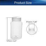 5-Pack 200ml PE Wide Mouth Lab Bottles