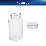 5-Pack 200ml PE Wide Mouth Lab Bottles