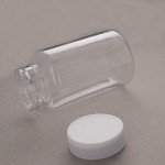 5-Pack 200ml PE Wide Mouth Lab Bottles