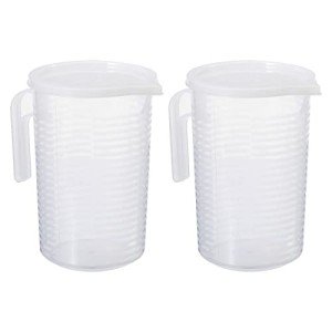 PATIKIL 2000ml Graduated Plastic Beaker Set