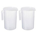 PATIKIL 2000ml Graduated Plastic Beaker Set