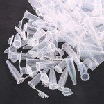 100pcs 1.5ml Plastic Centrifuge Tubes with Caps